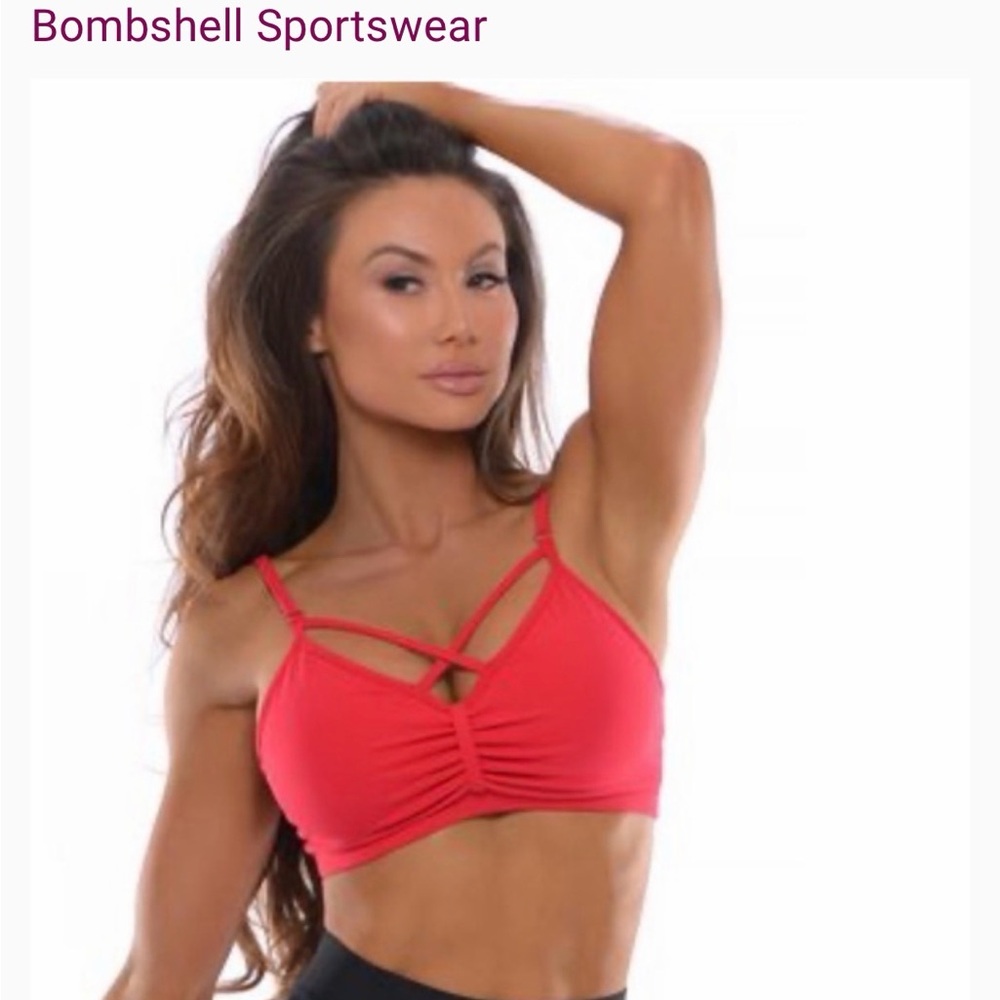 Bombshell Sportswear Vibrant Red Bra
